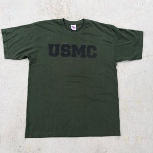 USMC Green T Shirt Size Large